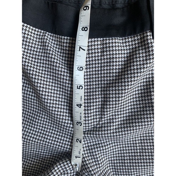 Zara Womens Dress Pants Trousers Black Houndstooth Career Pockets Medium Ankle - Picture 6 of 9